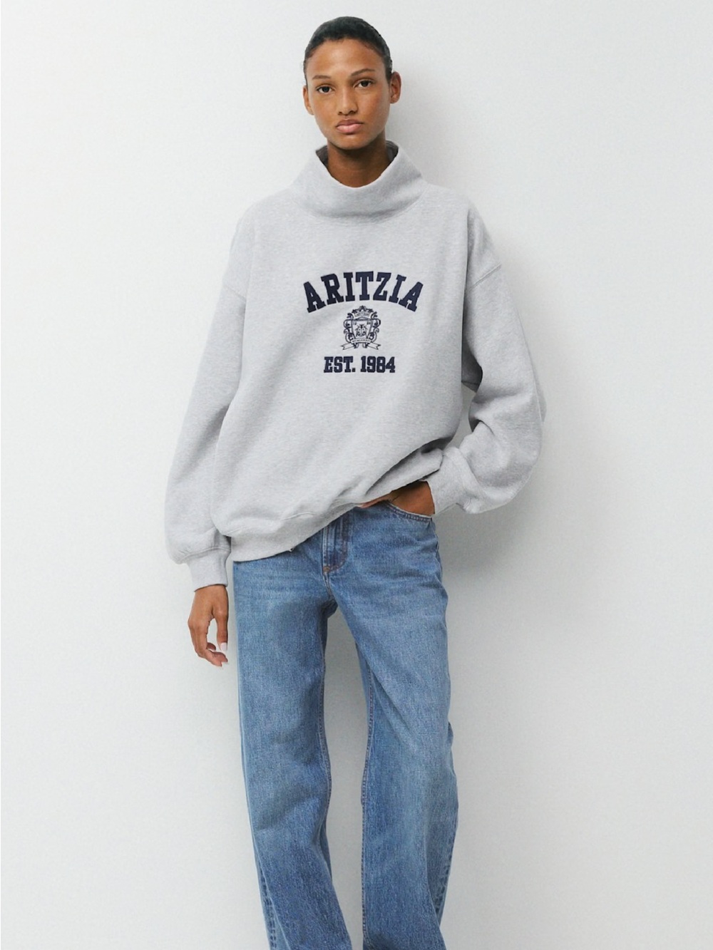 Aritzia Cozy Sweatfleece Mega Funnel Neck